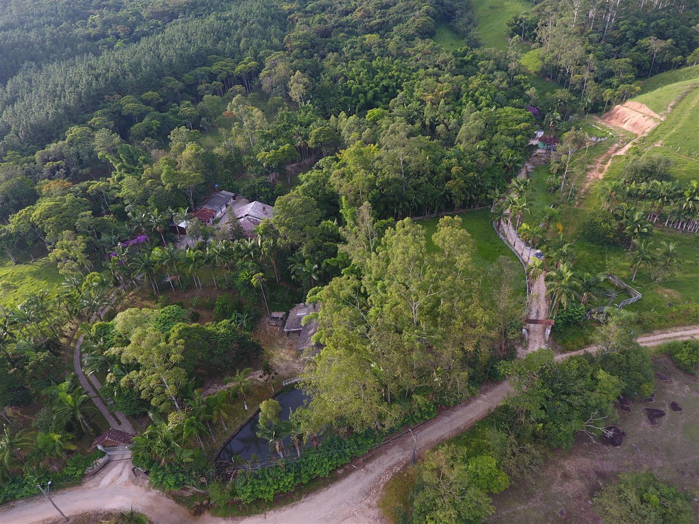 Casa Sede e Açudes — Vista Aérea